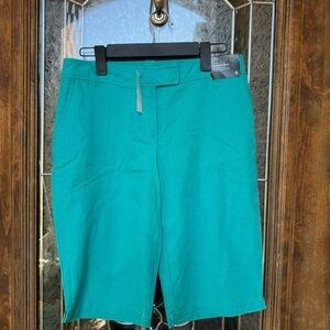 New York & Company Green Bermuda Shorts